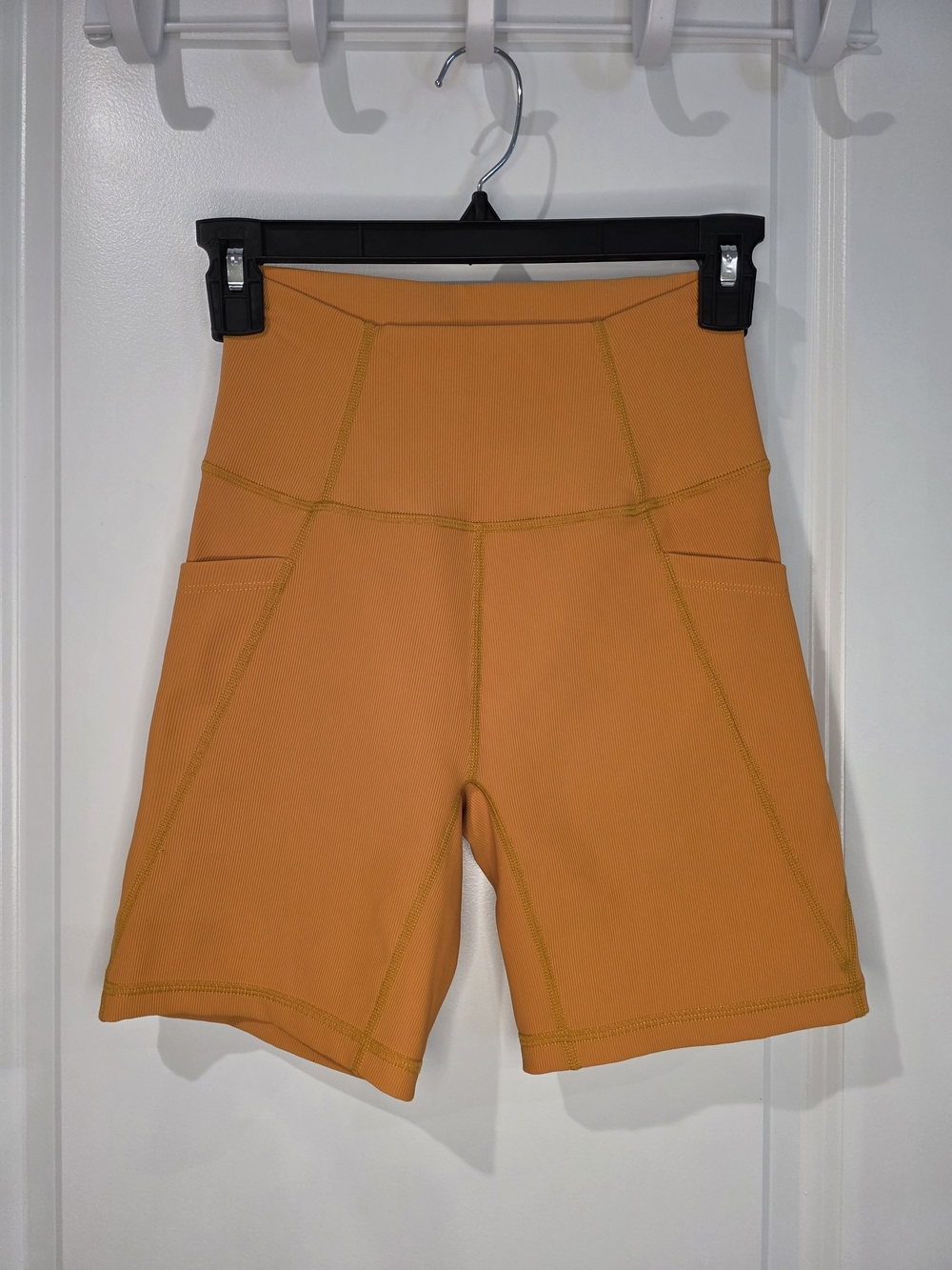 Wilo the Label Ribbed High-Waisted Biker Shorts